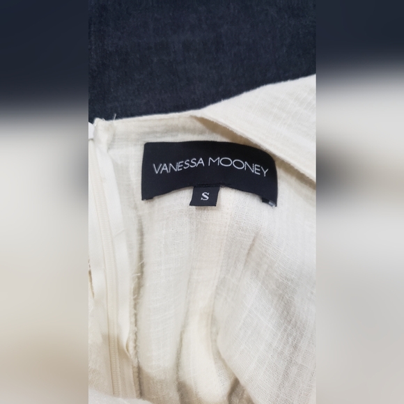 Vanessa Mooney The Elisabeth Romper Dress-Linen Style Cream Size Small - Picture 9 of 11